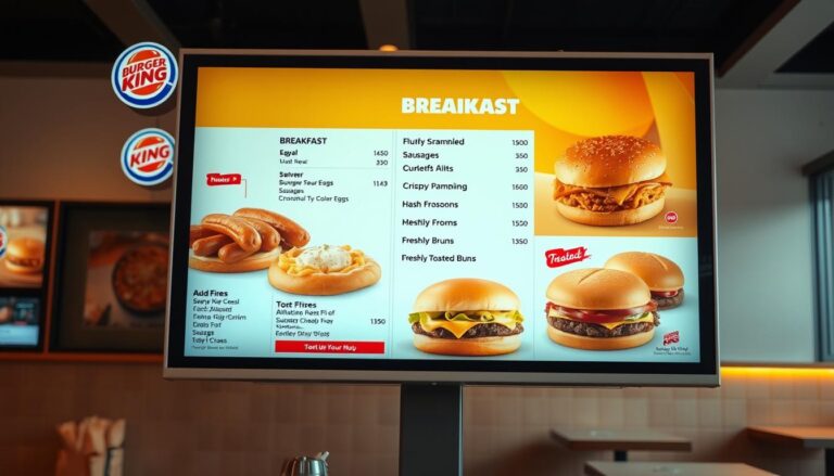 Burger King Breakfast Menu