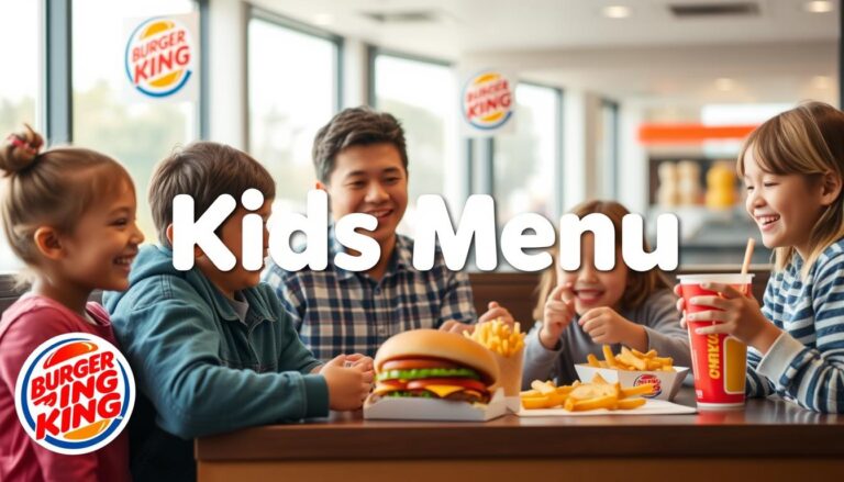 Burger King Kids Menu