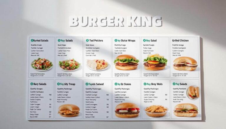 Burger King Nutrition Menu