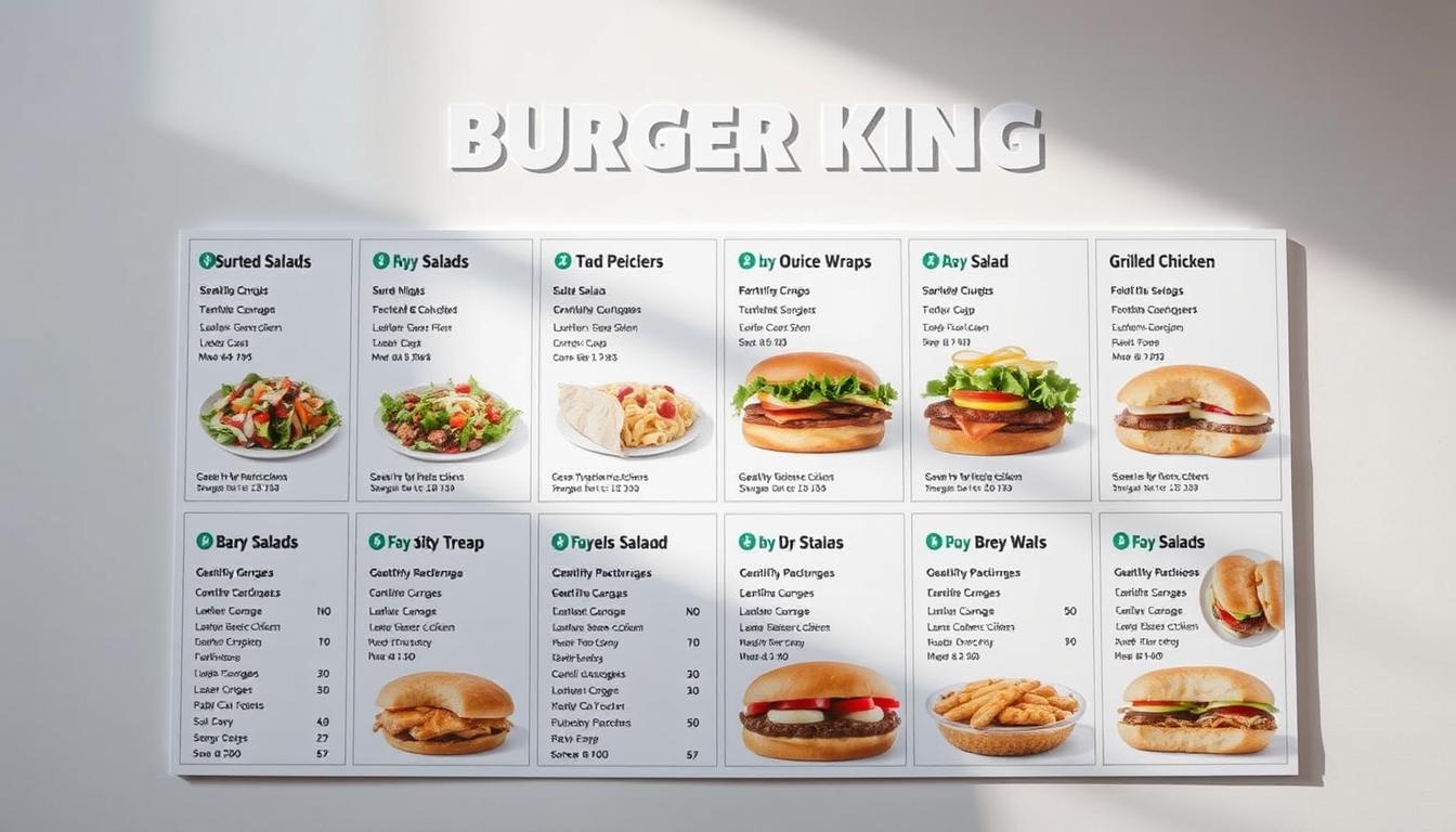Burger King Nutrition Menu