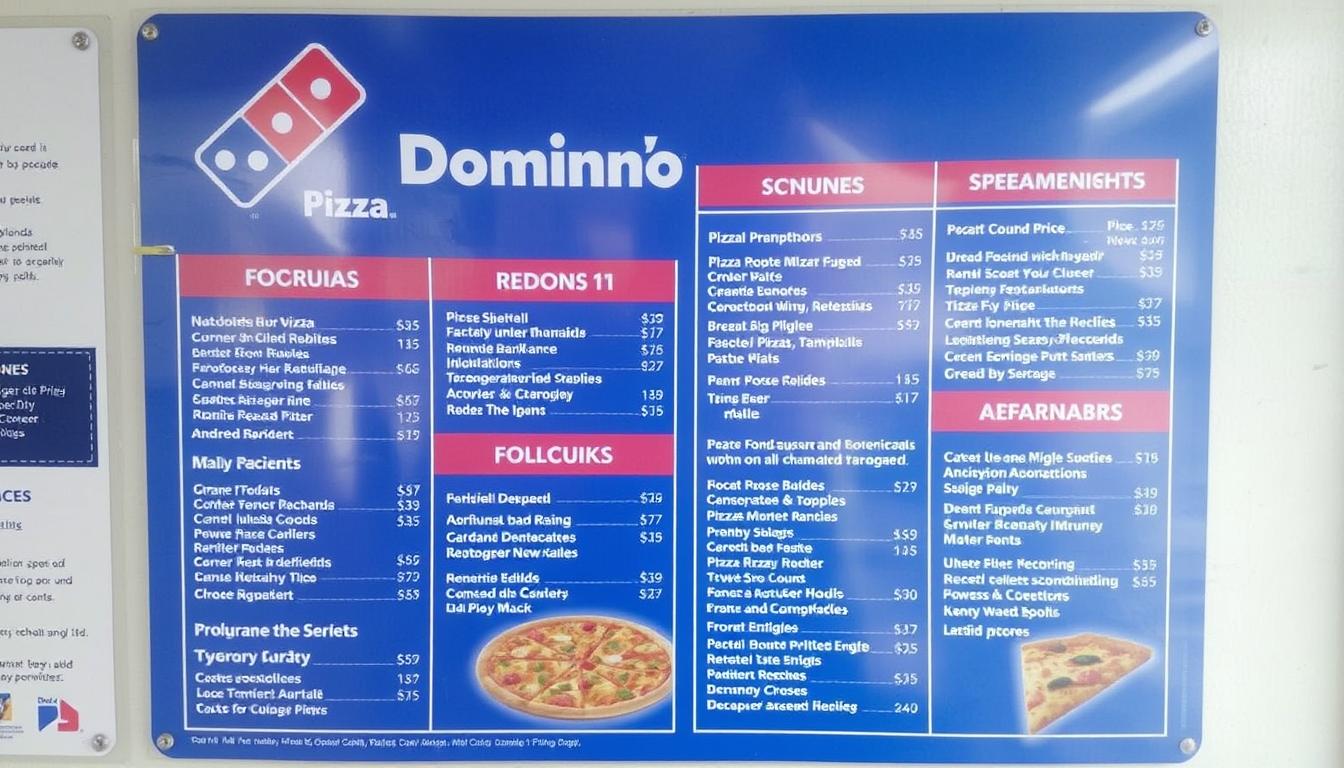 Domino's Pizza Menu Near Me