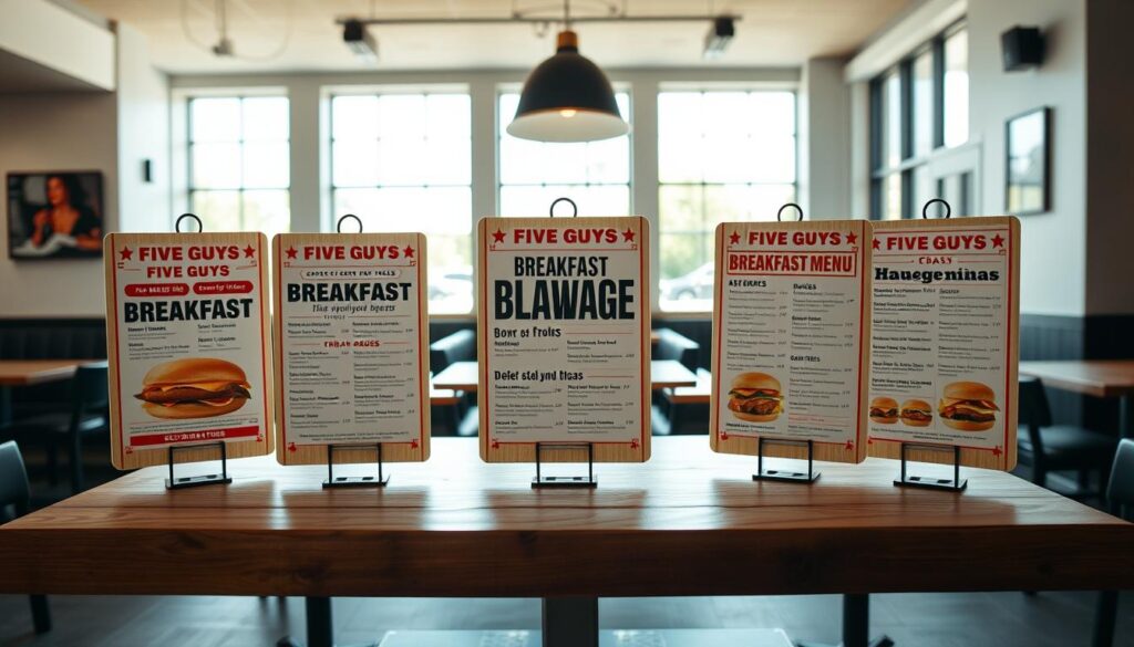 Five Guys Breakfast Menu Comparison