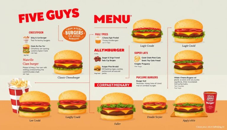 Five Guys Burger Menu