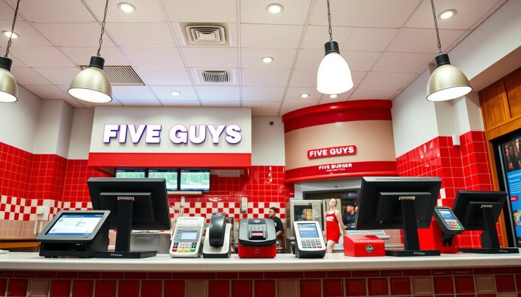 Five Guys restaurant chain payment options
