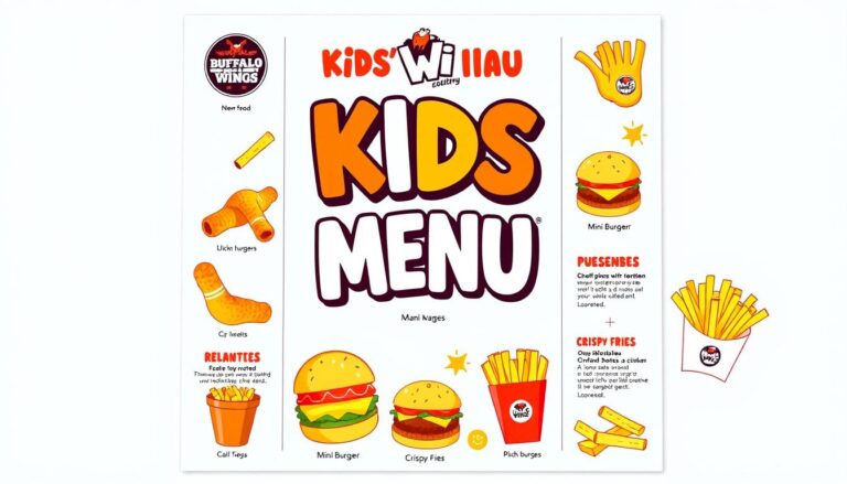 buffalo wild wings kids menu