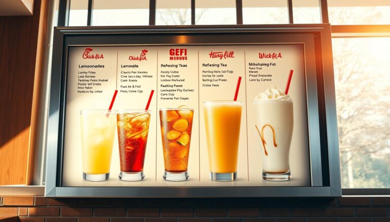 chick fil a drink menu