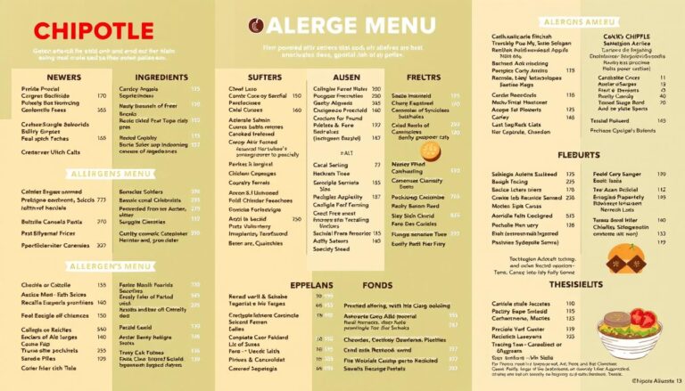 chipotle allergen menu