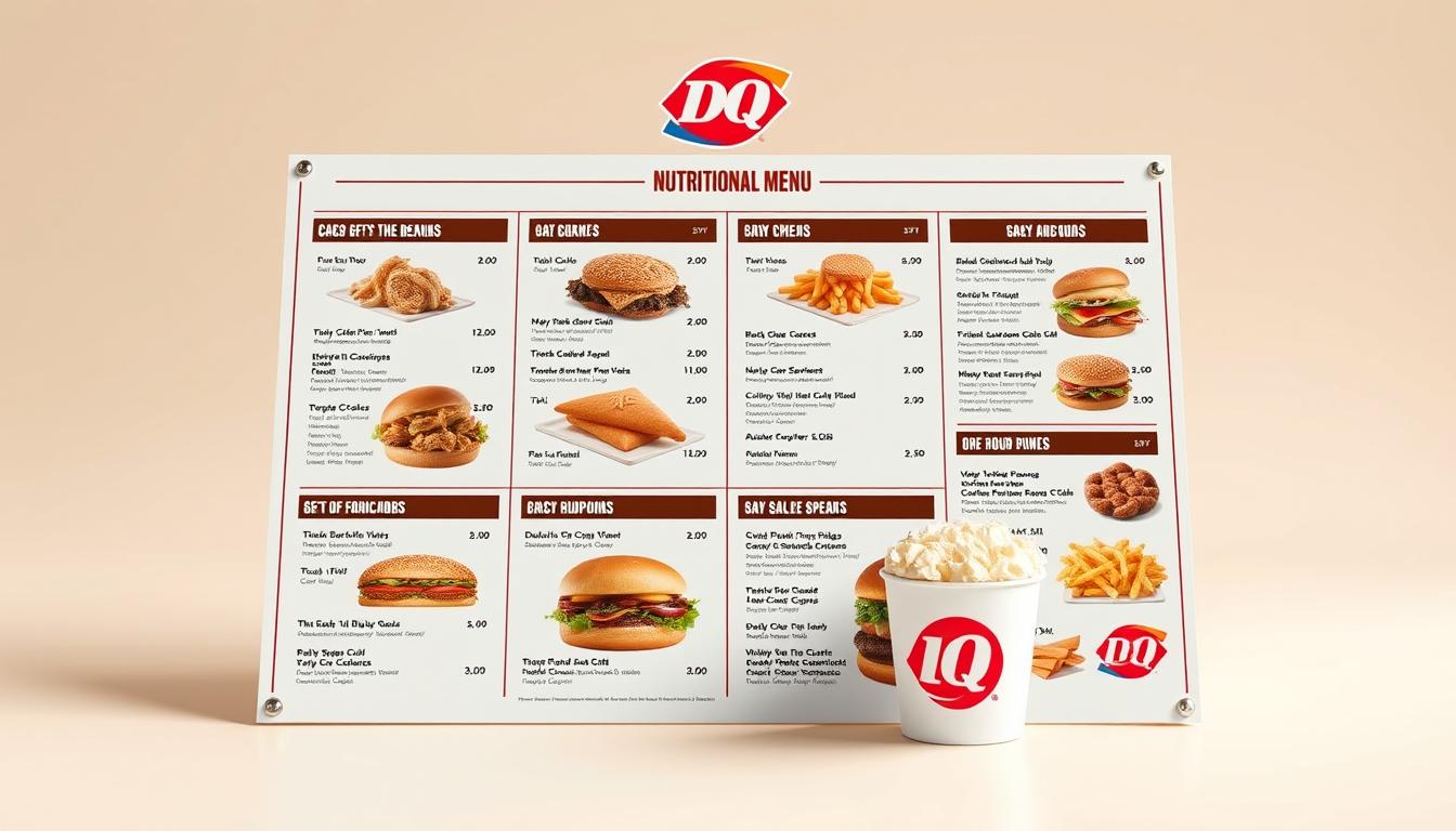 dairy queen menu nutrition