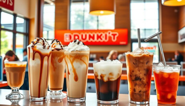 dunkin donuts iced coffee menu