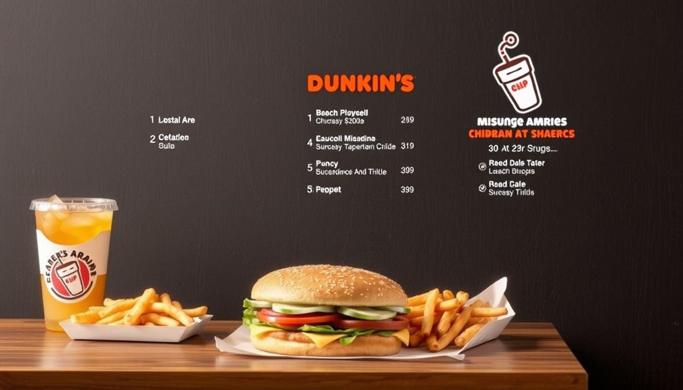 dunkin lunch menu